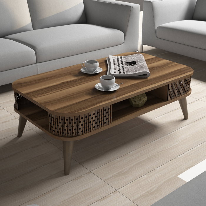 Hanah Home Eylül Mesa de Centro Nogal